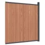 Brown WPC fence panel 173x186 cm by , fence panels - Ref: Foro24-4003982, Price: 416,37 €, Discount: %