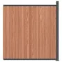 Brown WPC fence panel 173x186 cm by , fence panels - Ref: Foro24-4003982, Price: 416,37 €, Discount: %