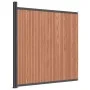 Brown WPC fence panel 173x186 cm by , fence panels - Ref: Foro24-4003982, Price: 416,37 €, Discount: %