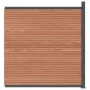Brown WPC fence panel 173x186 cm by , fence panels - Ref: Foro24-4003982, Price: 416,37 €, Discount: %