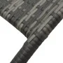 Folding synthetic rattan sun lounger in gray by vidaXL, Loungers - Ref: Foro24-48128, Price: 74,55 €, Discount: %
