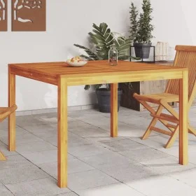 Garden dining table solid acacia wood 110x110x75 cm by , Garden tables - Ref: Foro24-366369, Price: 135,45 €, Discount: %