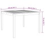 Mesa de comedor de jardín madera maciza de acacia 110x110x75 cm de , Mesas de jardín - Ref: Foro24-366369, Precio: 136,77 €, ...