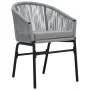 Gartenstühle 2 Einheiten synthetisches Rattan anthrazit von vidaXL, Gartenstühle - Ref: Foro24-48137, Preis: 155,45 €, Rabatt: %