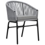 Sillas de jardín 2 unidades ratán sintético antracita de vidaXL, Sillas de jardín - Ref: Foro24-48137, Precio: 159,07 €, Desc...