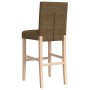 Hohe Hocker, 2 Stück, massives Gummiholz und Stoff von , Küchenhocker - Ref: Foro24-4006195, Preis: 87,57 €, Rabatt: %