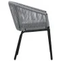 Gartenstühle 2 Einheiten synthetisches Rattan anthrazit von vidaXL, Gartenstühle - Ref: Foro24-48137, Preis: 155,45 €, Rabatt: %