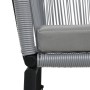 Gartenstühle 2 Einheiten synthetisches Rattan anthrazit von vidaXL, Gartenstühle - Ref: Foro24-48137, Preis: 159,07 €, Rabatt: %