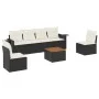 7-piece garden dining set and black synthetic rattan cushions by , Garden sets - Ref: Foro24-3256840, Price: 391,06 €, Discou...