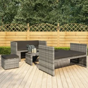 5-teiliges Gartenmöbel-Set und graue synthetische Rattankissen von vidaXL, Gartensets - Ref: Foro24-48134, Preis: 279,17 €, R...