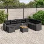 8-piece garden sofa set and black synthetic rattan cushions by , Garden sets - Ref: Foro24-3264870, Price: 555,54 €, Discount: %