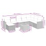 8-teiliges Gartensofa-Set und schwarze synthetische Rattankissen von , Gartensets - Ref: Foro24-3264870, Preis: 554,52 €, Rab...