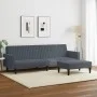 Zweiteilige Sofagarnitur aus dunkelgrauem Samt von , Sofas - Ref: Foro24-3216281, Preis: 312,69 €, Rabatt: %