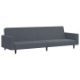 Zweiteilige Sofagarnitur aus dunkelgrauem Samt von , Sofas - Ref: Foro24-3216281, Preis: 318,77 €, Rabatt: %