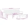 Zweiteilige Sofagarnitur aus dunkelgrauem Samt von , Sofas - Ref: Foro24-3216281, Preis: 312,69 €, Rabatt: %