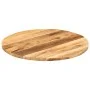 Round table top solid rough mango wood Ø 70x3.8 cm by , Table tops - Ref: Foro24-370011, Price: 87,25 €, Discount: %