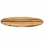 Round table top solid rough mango wood Ø 70x3.8 cm by , Table tops - Ref: Foro24-370011, Price: 87,25 €, Discount: %