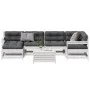 Set muebles jardín 7 pzas con cojines madera maciza pino blanco de , Conjuntos de jardín - Ref: Foro24-3250945, Precio: 610,1...