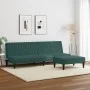 Zweiteilige Sofagarnitur aus dunkelgrünem Samt von , Sofas - Ref: Foro24-3216276, Preis: 297,64 €, Rabatt: %