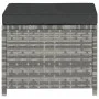 Set de muebles de jardín 5 pzas y cojines ratán sintético gris de vidaXL, Conjuntos de jardín - Ref: Foro24-48134, Precio: 27...