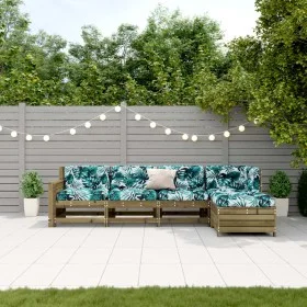 5-piece garden furniture set with impregnated pine wood cushions by , Garden sets - Ref: Foro24-3250835, Price: 510,28 €, Dis...