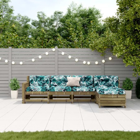 5-piece garden furniture set with impregnated pine wood cushions by , Garden sets - Ref: Foro24-3250835, Price: 523,98 €, Dis...