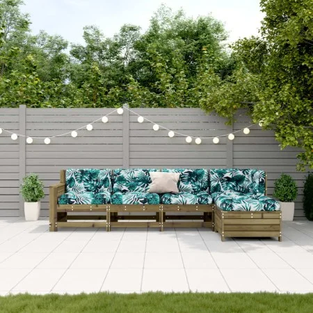 5-piece garden furniture set with impregnated pine wood cushions by , Garden sets - Ref: Foro24-3250835, Price: 510,28 €, Dis...
