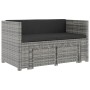 5-teiliges Gartenmöbel-Set und graue synthetische Rattankissen von vidaXL, Gartensets - Ref: Foro24-48134, Preis: 297,99 €, R...