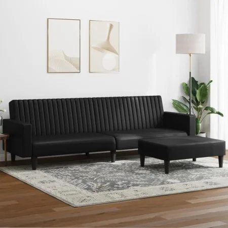 2-piece black synthetic leather sofa set by , Sofas - Ref: Foro24-3216288, Price: 343,80 €, Discount: %