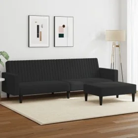 Black velvet 2-piece sofa set by , Sofas - Ref: Foro24-3216283, Price: 344,67 €, Discount: %