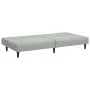 Light gray velvet 2-piece sofa set by , Sofas - Ref: Foro24-3216274, Price: 284,17 €, Discount: %