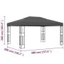 Anthracite gray fabric gazebo 3x4 m by vidaXL, Tents and gazebos - Ref: Foro24-48008, Price: 199,87 €, Discount: %