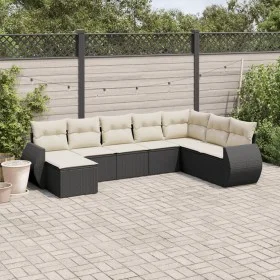 8-piece garden sofa set and black synthetic rattan cushions by , Garden sets - Ref: Foro24-3254093, Price: 489,37 €, Discount: %