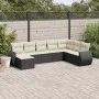 8-piece garden sofa set and black synthetic rattan cushions by , Garden sets - Ref: Foro24-3254093, Price: 489,37 €, Discount: %