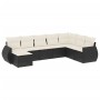 8-piece garden sofa set and black synthetic rattan cushions by , Garden sets - Ref: Foro24-3254093, Price: 487,00 €, Discount: %