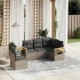 Garden sofa set with cushions 5 pieces gray synthetic rattan by , Garden sets - Ref: Foro24-3226816, Price: 327,75 €, Discoun...
