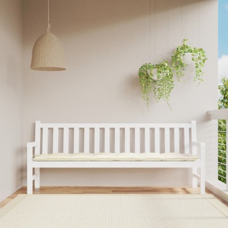 Garden bench cushion cream Oxford fabric 200x50x7 cm by , Cushions for chairs and sofas - Ref: Foro24-361642, Price: 35,37 €,...