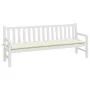Garden bench cushion cream Oxford fabric 200x50x7 cm by , Cushions for chairs and sofas - Ref: Foro24-361642, Price: 35,01 €,...