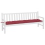 Gartenbankauflage Oxford-Stoff rot rot 200x50x7 cm von , Kissen für Stühle und Sofas - Ref: Foro24-361649, Preis: 30,31 €, Ra...
