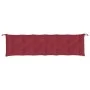 Cojín de banco de jardín tela Oxford rojo tinto 200x50x7 cm de , Cojines para sillas y sofás - Ref: Foro24-361649, Precio: 30...