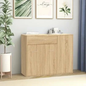 Sideboard aus Sonoma-Eichensperrholz, 88 x 30 x 70 cm von vidaXL, Sideboards - Ref: Foro24-800678, Preis: 81,84 €, Rabatt: %