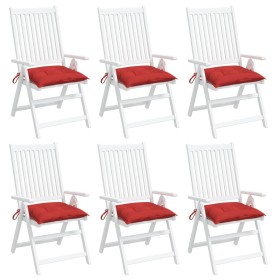 Cushions for pallets 6 units red Oxford fabric 50x50x7 cm by , Cushions for chairs and sofas - Ref: Foro24-361527, Price: 50,...