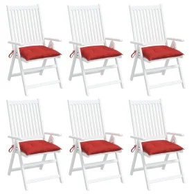 Cushions for pallets 6 units red Oxford fabric 50x50x7 cm by , Cushions for chairs and sofas - Ref: Foro24-361527, Price: 50,...