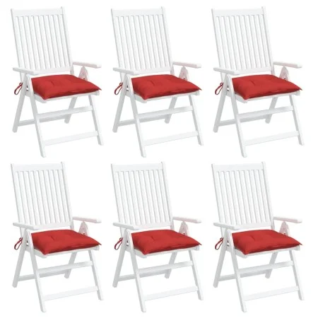 Cushions for pallets 6 units red Oxford fabric 50x50x7 cm by , Cushions for chairs and sofas - Ref: Foro24-361527, Price: 50,...