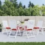Cushions for pallets 6 units red Oxford fabric 50x50x7 cm by , Cushions for chairs and sofas - Ref: Foro24-361527, Price: 50,...