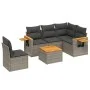 Set de muebles de jardín 6 pzas y cojines ratán sintético gris de , Conjuntos de jardín - Ref: Foro24-3226823, Precio: 367,59...