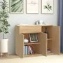 Sideboard aus Sonoma-Eichensperrholz, 88 x 30 x 70 cm von vidaXL, Sideboards - Ref: Foro24-800678, Preis: 81,84 €, Rabatt: %
