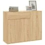 Aparador de madera contrachapada color roble Sonoma 88x30x70 cm de vidaXL, Aparadores - Ref: Foro24-800678, Precio: 81,38 €, ...