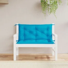 Cojines de banco de jardín 2 uds azul claro 100x50x7 cm de , Cojines para sillas y sofás - Ref: Foro24-361663, Precio: 35,42 ...