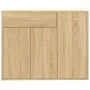 Sideboard aus Sonoma-Eichensperrholz, 88 x 30 x 70 cm von vidaXL, Sideboards - Ref: Foro24-800678, Preis: 81,84 €, Rabatt: %